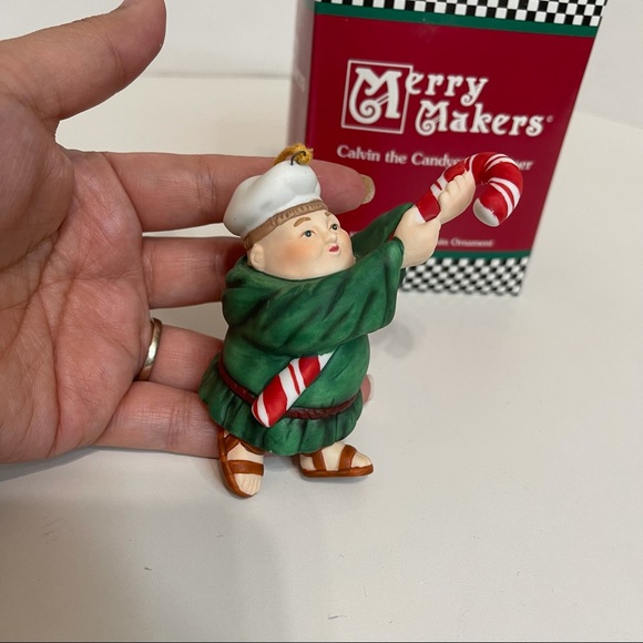 Dept. 56 Merry Makers Ornament Calvin The Candycane Striper Retired 93971 - Picture 5 of 8